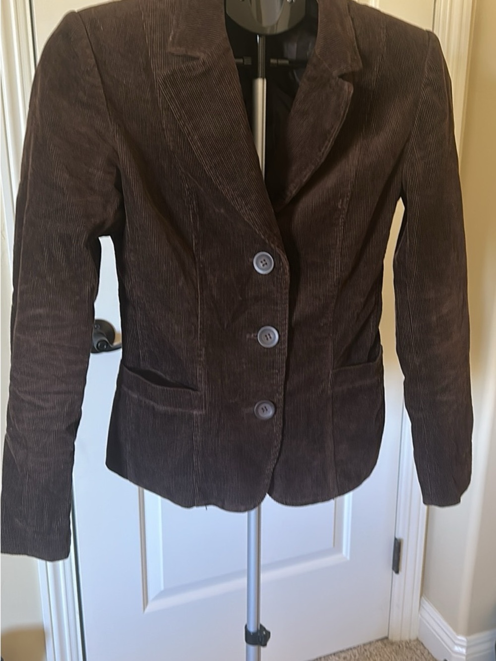 Zara Brown Corduroy Blazer Jacket